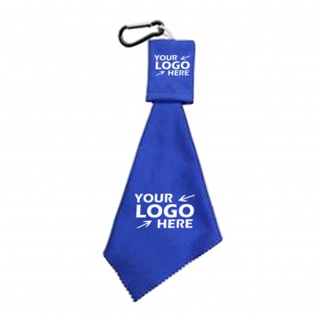 Microfiber Cleaning Cloth with Carrying Bag and Carabiner